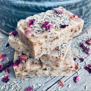 2 Energizing Peppermint and Basil Soaps